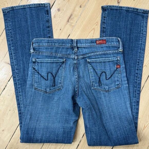 Citizens Of Humanity By Jerome Dahan Womens Kelly #001 Low Waist Bootcut Blue 26 - Picture 4 of 11